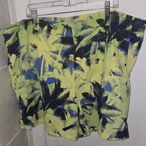 Columbia PFG Men’s Swim Trunks XL • Performance Fishing Gear • Palm Fish Print